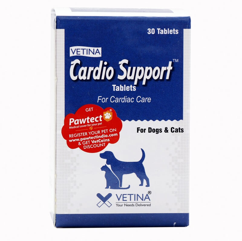 Vetina Cardio Support For Dogs & Cats (30 Tabs)