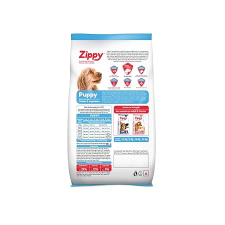 ZIPPY Chicken & Vegetables Dry Dog Food for Puppy
