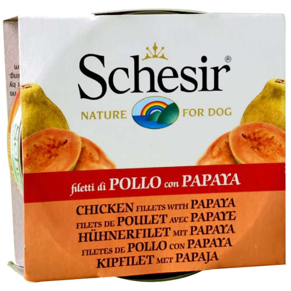 Schesir Dog Chicken And Rice With Papaya In Gel,  150 g