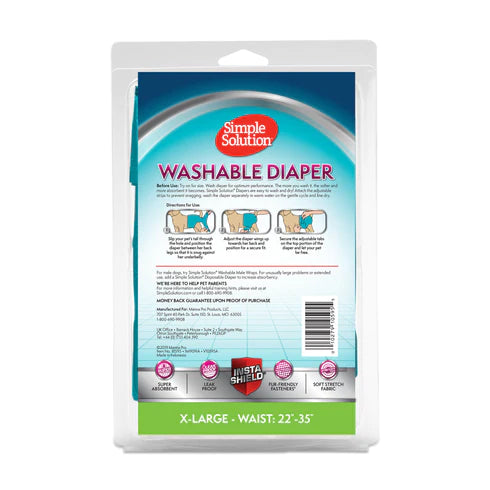 Simple Solution Washable Female Dog Diaper, 6 pcs
