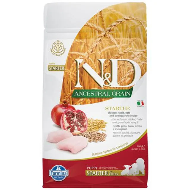 FARMINA N&D Ancestral Grain Starter Puppy - Chicken & Pomegranate