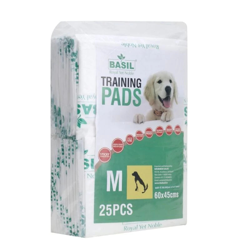 Puppy Training Pads (60x45cm) 50 Pads - Basil