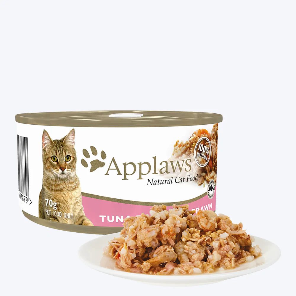 Applaws Natural Tuna Fillet and Prawn Wet Cat Food - 70 g