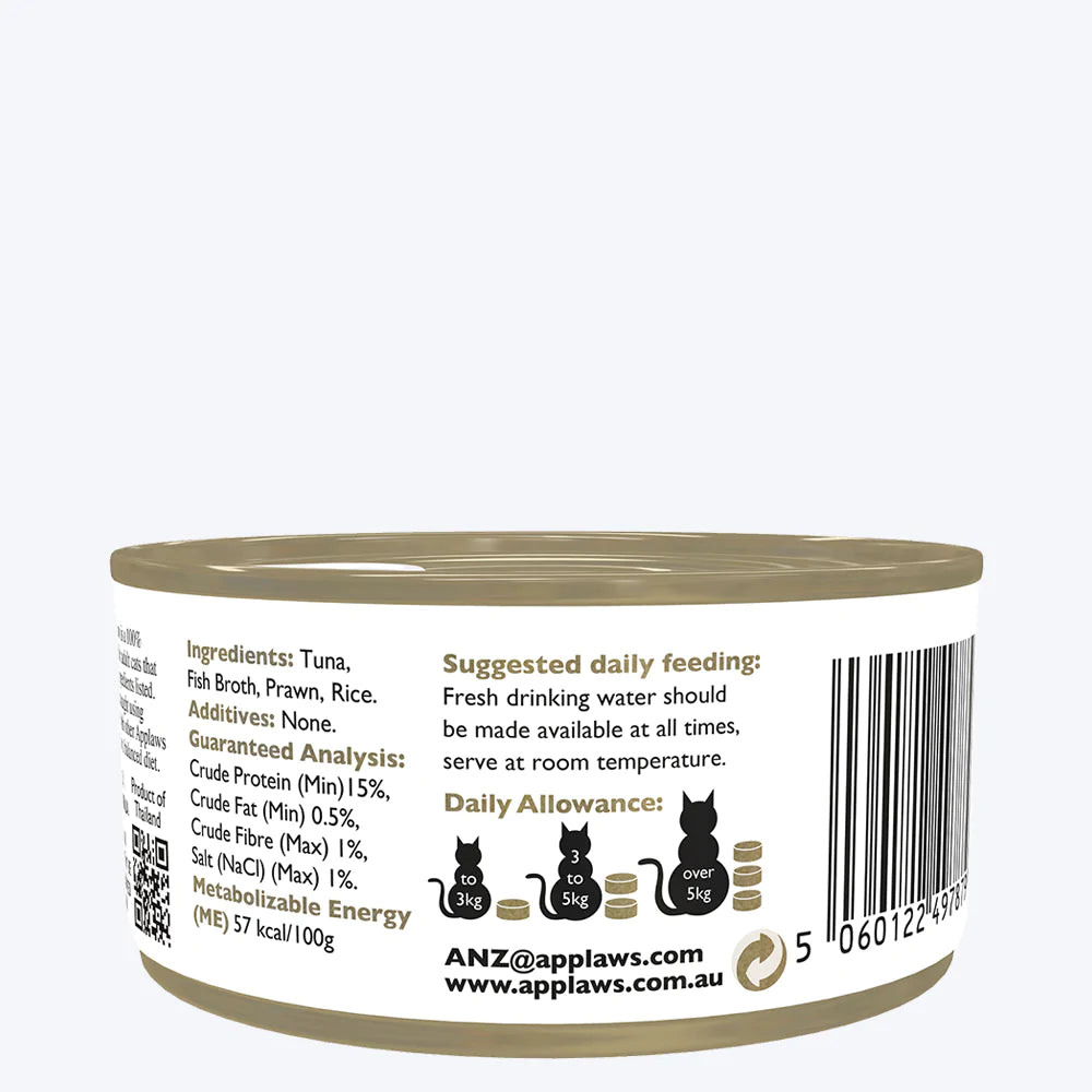 Applaws Natural Tuna Fillet and Prawn Wet Cat Food - 70 g