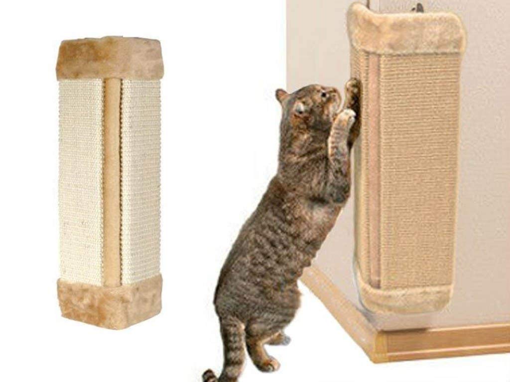 Trixie Scratching Board for Corners, Black – 32 x 60 cm