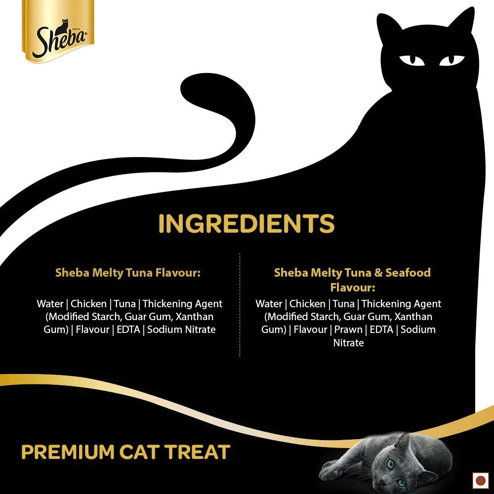 Sheba Melty Maguro Tuna & Seafood Flavour Cat Treat - 48 g