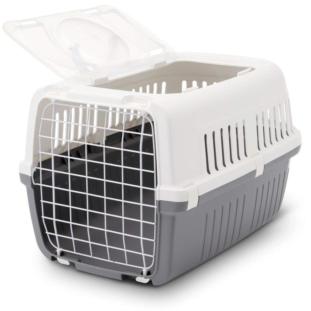 Savic Zephos 2 Airline Approved Open Pet Carrier Grey 22x15x13 inch