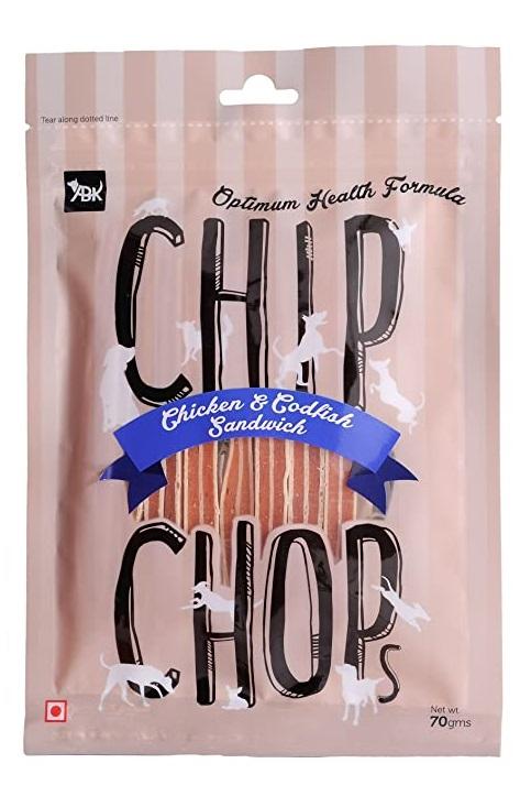 Chip Chops Chicken & Codfish Sandwich - Dog Treat