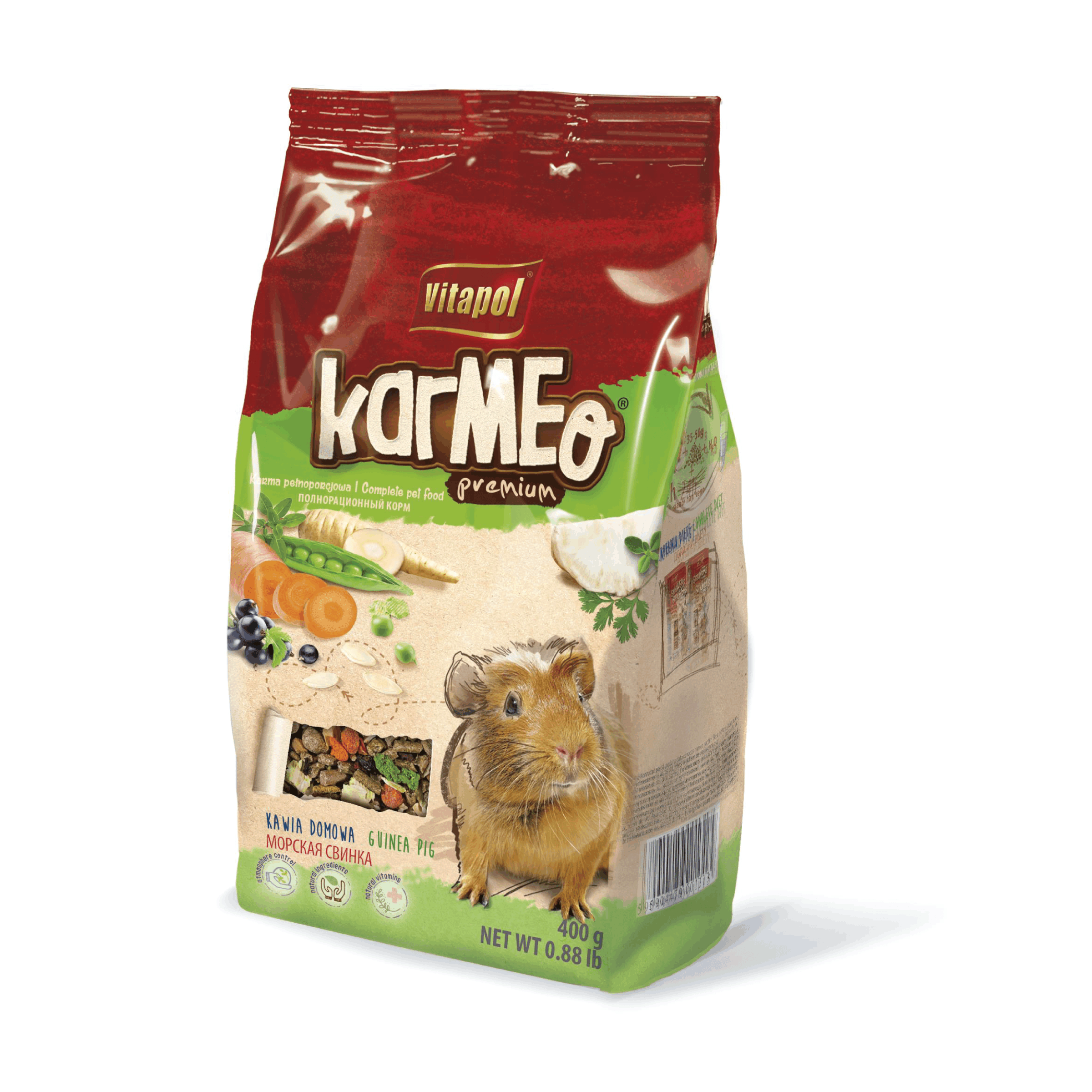 Vitapol Karmeo Small Animal Food For Guinea Pig 400g (Pack of 2)